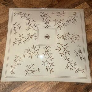 Vintage βLucky BambooβGlass Ceiling Light Cover The John C.Virden Co 1960s Retro